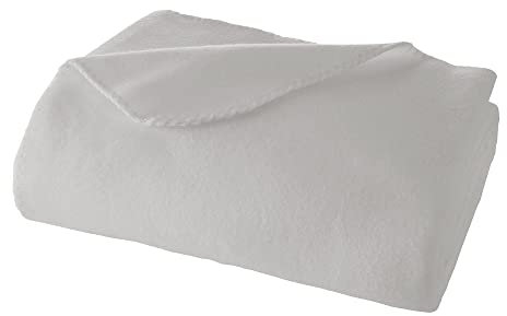 WOHNWOHL Wohndecke Uni • Tagesdecke • Soft-Fleece-Decke • Kuscheldecke • Viscose-Decke Mischung • Sofaüberwurf • Couch-Decke Überwurf • weiche Tagesdecke • 150 x 200 cm • Farbe: Hellgrau