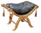 Biscottini Fauteuil Chambre 75x45x53 cm | Banc d'entrée de Style Louis XVI | Banc Bas lit et Repose-Pieds | Mobilier Baroque