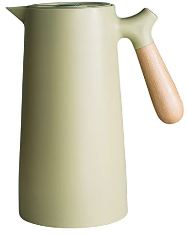 WENJIA Jarra térmica Grande para café, Termo de Doble Pared, Revestimiento de Vidrio para el hogar, cafetera, Olla de Aislamiento para el hogar, jarras al vacío