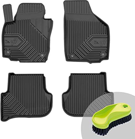 FROGUM No.77 Gummimatten Ganzjahresset von Auto Fußmatten Autofussmatten für Skoda Yeti 2009-2017 | Langlebiges TPE Material