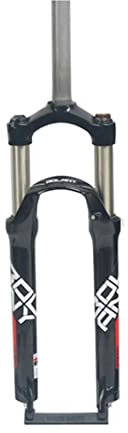 Forcella MTB 24 Pollici Forcella Ammortizzata Corsa100mm, 1-1/8 Tubo Dritto Forcelle per Mountain Bike QR 9mm Forcella Ammortizzata per Bici (Color : Black3, Size : 24inch)