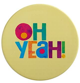 Maxwell & Williams DU0377 Be Kind Runder Untersetzer aus Keramik, Gelb