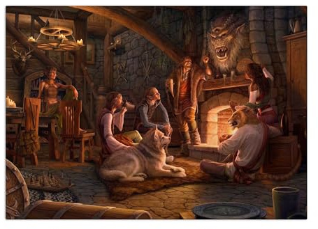 Displate Offiziell Elder Scrolls Skyrim MetallPoster Magnetische Befestigung Inklusive Lizenziert Bilder Hochwertiges Poster The Elder Scrolls Online Horizontal - Homestead 67.5 cm x 48 cm