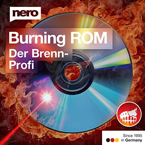 Nero Das Original | Nero Burning ROM 2025 | Brennprogramm | Brennen, Kopieren, Sichern, Rippen | CD DVD Brenner Software | Unlimitierte Lizenz | 1 PC | Windows 11 / 10 / 8 / 7