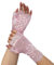 Wambere Spitzenhandschuhe,Fingerlose Handschuhe Vintage Fäustlinge Damen Spitze Stickerei Fingerlose Sonnenschutz Braut Handgelenk Handschuhe für Hochzeit Teeparty Zubehör Party Halloween,Rosa