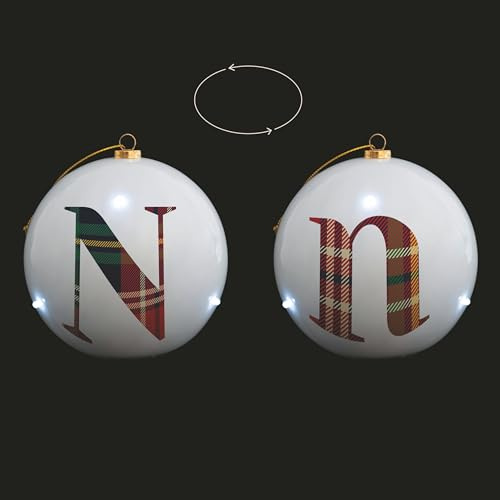 Villa d'Este Home Tivoli LED Weihnachtskugel Ø 10 cm, Monogramm N