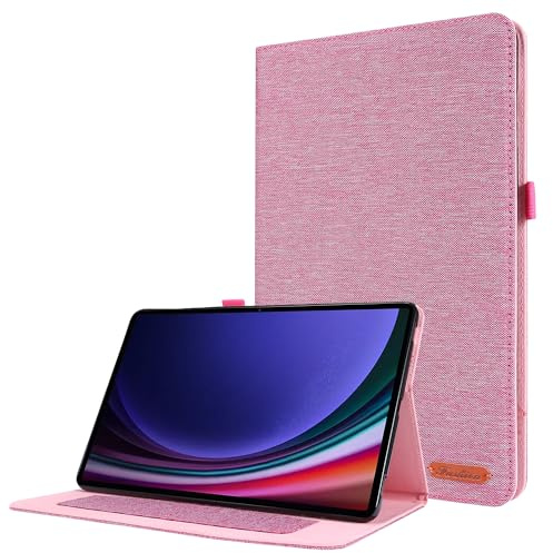 Lobwerk Schutzhülle für Samsung Tab S9+ Plus 2023 SM-X810 SM-X816B SM-X818U 12.4 Zoll Slim Case Etui mit Standfunktion und Auto Sleep/Wake Funktion