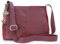 Catwalk Collection Handbags - Damen Umhängetasche Mittelgroß - Crossbody Bag - Leder und Wildleder - Verstellbarer Schultergurt - CHARLOTTE - Rot
