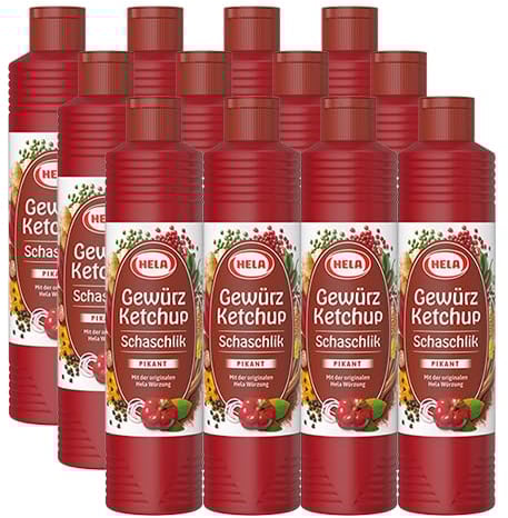 HELA - Schaschlik Gewürzketchup - 12x 800ml