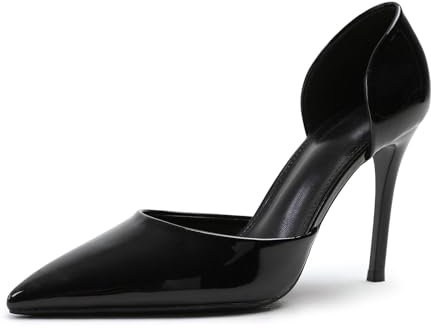 Womens High Heel Pumps Smart Office Work Courts Pointed Toe Party Prom Wedding Bridal Shoes Occasion Heeled Ladies Court Stiletto Heels Shoe