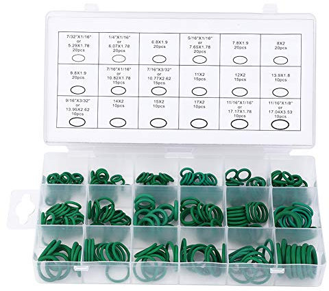 Hochtemperatur-O-Ringe N 21×11×3 270 Stück Hochtemperaturbeständige Dichtung Buna N Gummi-Sortimentsset Buna-N O-Ring N