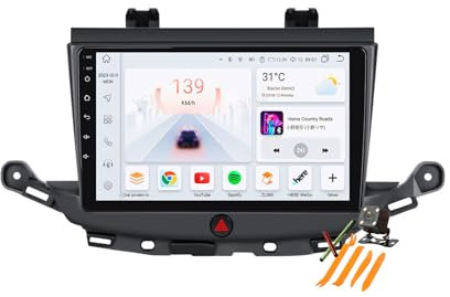 Autoradio Android 13.0 Navi 2 DIN Stereo für Opel Astra K 2015-2021 Sat GPS Navigation 9 Zoll Cartablet DVD Multimedia Player FM BT Receiver mit Carplay 4G 5G WiFi DSP SWC,B,Y200S