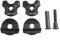 Gettimore Morsetto per reggisella per bici, clip ovali/rotonde, carbonio, nero