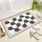 Badezimmerteppich 40X60Cm Grauwassertropfen Badteppich rutschfest Waschbar,Duschvorleger Schnelltrocknend,Stein Badematte,Diatomite Stone Bath Mat,Super Absorbierende Badvorleger