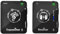 summina Sistema di trasmissione del monitor delle cuffie wireless da 2,4 GHz, trasmettitore e ricevitore ricaricabili, distanza di trasmissione di 30 m/98 piedi per prove di bande in studio