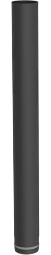 Pelletofen Kaminrohr/Ofenrohr Längenelement 1000mm aus Edelstahl mit innenliegender Dichtung, Durchmesser 80 mm schwarz