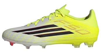 adidas Unisex F50 League Firm Ground/Multi Ground Football Boots, Team solar Yellow 2/core Black/Lucid red, 39 1/3 EU