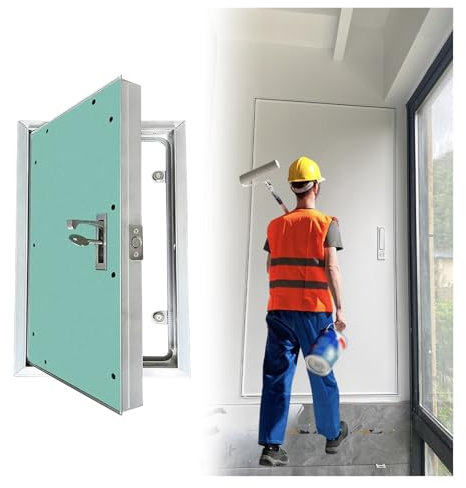 Revisionsklappe Trockenbau Gipskarton-Revisionsklappe, Überstreichbar Große, Unsichtbare Gipskarton-Revisionsklappe 300 X 300, 450 X 450, 500 X 500 Brandschutz-Dachboden-Revisionsklappe(450x400mm)