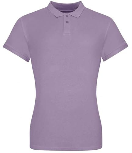 BLUE RAVEN Polo Donna Manica Corta - Polo Donna 100% Cotone - Lady-Fit Poloshirt Viola Chiaro L
