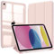 A-BEAUTY Funda Compatible con iPad (A16) 11.ª/10.ª Generación (2025/2022), con Ranura de Lapiz, Antichoque Respaldo Clara Auto Sueño/Despertar, Soporte Trifold, Rosado