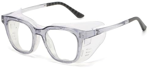 ZEZEZ Anti-Pollen-Feuchtigkeitskammerbrille for Männer und Frauen – Blaulichtblockierende, Winddichte und Feuchtigkeitsspendende Brille Zur Linderung Trockener Augen, Ultraweiches Silikon(Grau)