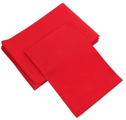 GARVALON 10stücke Rote Kapitänsbinden Aus Dickem Baumwollstoff Tragbare DIY Armbinde Für Sport Schulveranstaltungen Und Parade Langlebige Organisatorarmbänder Für Sicherheits Einsatzpersona