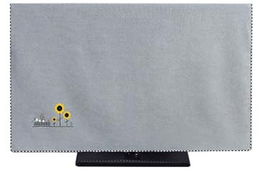 WYBZDA Cubierta de TV Estilo Chino para Salón Cubierta Antipolvo para TV A Prueba de Humedad para 32-75in LCD Funda para Televisor Universal(37-40in(94 * 55cm),Grey-D)