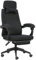 Vinsetto Fauteuil de Bureau Chaise de Bureau Grand Confort Dossier réglable Repose-Pied roulettes 360° Lin 62 x 68 x 127 cm Noir