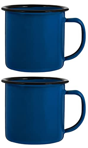 TOPPERFUN 2 Pezzi Tazze Vintage con Antiscivolo per e Latte e Ristoranti Capacità Ottimale e Retro