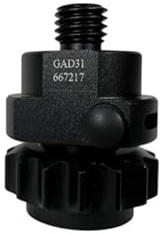 GAD31 Swiss Style Adapter – Schraub-zu-Zapfen-Adapter 5/8 für GNSS-Antennen & Prismen – Wild-kompatibel mit Verdrehschutz