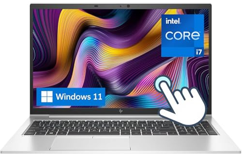 HP Elitebook 850 G8 Touchsreen Laptop i7, 15.6-inch FHD(1920 x 1080), Core i7-1185G7 up to 4.4GHz, 16GB RAM, 512GB SSD, Qwerty Keboard, Windows 11 Pro (Renewed)