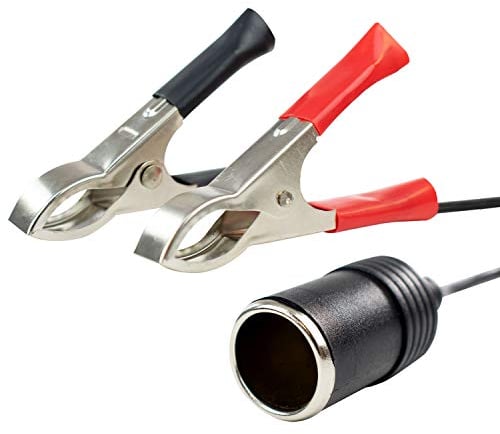Toma de mechero de 12v TRIXES con pinzas para baterías de coche