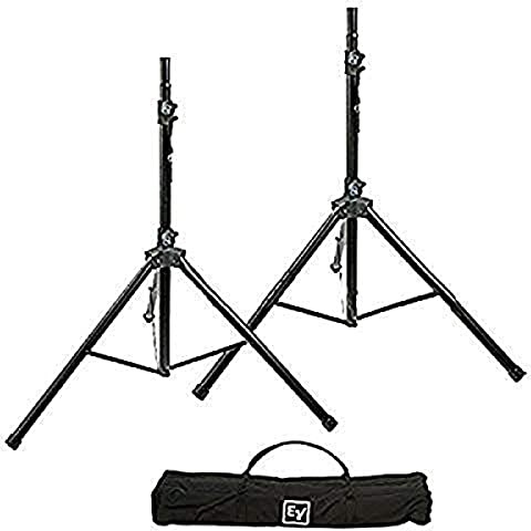 Electro Voice TSP 1 Aluminum Tripod Speaker Stand Pair with Carry Bag,black