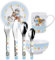 Ritter Miko Kinderset MIT Gravur (z.B. Namen) 7tlg. von Puresigns inkl. Namensgravur auf der Kinderbesteck-Rückseite, Taufgeschenke für Jungen
