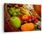 ARTTOR Bilder auf Leinwand Weidenkorb Obst Gemüse Leinwandbild 70x50cm Wandbilder Dekoration Wohnzimmer Schlafzimmer Küche Deko Klein Wanddeko Bild Wand Kunstdruck Art Wall Decor Canvas AA70x50-0406