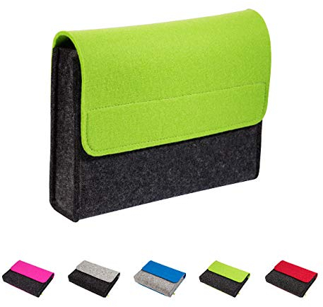 Taschenapotheke groß, leer, handgemacht aus echtem Filz (grün) - ideal als Hausapotheke, Notfallapotheke und Reiseapotheke