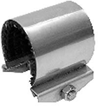 Gebo Edelstahl Rohrbruchschelle Unifix Dichtschelle (48-51 mm) - Silber - Wasser PN 10 - bis 90 °C - 60 mm