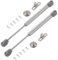 QOPAHI 200N/44lbs Gas Struts for Heavy Lid, Kitchen Cabinet Cupboard Hinges Safety Lift Support Soft Open Lid Safety Hinges for Cupboard Doors Toy Gas Box Cover, Pack of 2