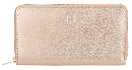 DUDU Große Bunte Damenbrieftasche RFID in echtem Leder mit Rundum - Reißverschluss Ballerina