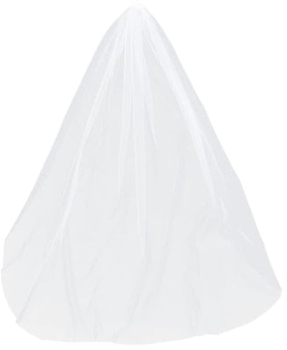 Brautschleier Langen weißen Schleier einschichtig mit Kamm lang 2 einfache Elegante Hochzeitsaccessoires für weibliche Frauen Dame