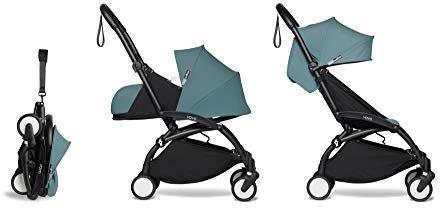 Babyzen YOYO² poussette ensemble complet 0+ et 6+ aqua cadre noir