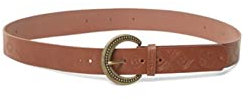 Desigual Womens QUIMERA Embro Mix Belt, Brown, 95