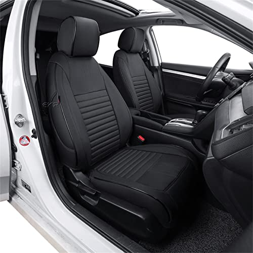 Easeadd Custom Sitzbezüge für VW T-ROC 2017 2018 2019 2020 2021 2022 2023 für Sport (Nicht für R) - Schwarz(Nadelstreifen)