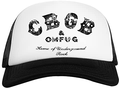 CBGB Weiß Schwarz Unisex Baseball Cap White Black Unisex