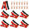 14 Pezzi 100A Clip di Batteria a Coccodrillo Morsetti Coccodrillo Elettrici Clip a Coccodrillo Isolati Morsetti Coccodrillo Batteria per Caricabatterie Morsetti a Coccodrillo per Cavi Batteria Auto