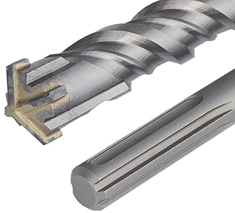 SDS Max Drill Bit Diameter 28 mm x 1000 mm Hammer Drill Bit Concrete Drill Quadro-X for Masonry Four-Edge BohrFUX
