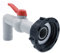 CENPEK Wasserhahn-Kugelhahn Kunststoff IBC Tankadapter Zapfhahn S60 x 6 60 mm 90 Grad verlängertes Auslaufventil Tank Schlauch Armaturenteile