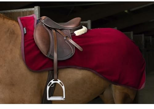 Nierendecke Teddy EquiTheme Bordeauxrot 125cm