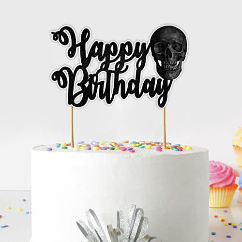 Seyal® Totenkopf Happy Birthday Kuchendekoration