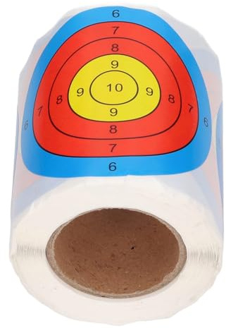Dilwe Selbstklebendes Zielpapier, 200 Blatt, 7,6 cm, Selbstklebende Zielaufkleber, Bogenschießzubehör für das BogenschießtrainingBogenschießen-Zubehör